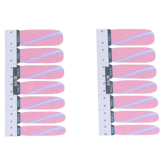 Ymiko Nail Polish Decals,14pcs Nail Polish Strip DIY Adhesion Nail Wraps Decals Transfer Sticker Manicure Tool,DIY Nail Wraps