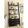 thumbnail image 2 of Colella 72-inch 5-shelf Storage Ladder Bookshelf Cappuccino, 2 of 5