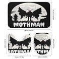 thumbnail image 3 of Hombre polilla-theme 4-Piece Shower Curtain Set with Rugs, Waterproof Bathroom Decor Set Includes Bath Mat, U-Shaped Rug, Toilet Lid Cover and Curtain with Hooks, 3 of 6