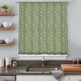 thumbnail image 5 of Sage Green Floral Sheer Curtains 96 Inches Long, Spring Flowers Light Filering Curtains, Privacy Drapes Simi Floor to Veiling Curtain for Living Room Bedroom Large Window Treatment, 5 of 9