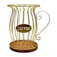 thumbnail image 1 of Cesta portafiltros de café, organizador de accesorios para barra de café, estuche con madera Oro, 1 of 9