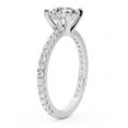 thumbnail image 3 of 5 Carat IGI Certified Princess Shape Lab Grown Diamond Engagement Ring | 14K White Gold |Emily Eternity Diamond Ring | FG-VS1-VS2 Quality Friendly Diamonds, 3 of 5