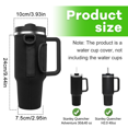 thumbnail image 2 of Bolsa para transportar botellas de agua de 40 oz con asa, bolsa para botellas con correa ajustable para el hombro y cubierta con pajita., 2 of 7