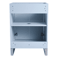 thumbnail image 5 of Fine Fixtures Opulence Collection 24 in. W x 18 in. D x 33 in. H Bathroom Vanity in Pastel Blue with White Ceramic Sink - Satin Brass hardware, 5 of 8