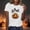 Style6-White halloween shirts for women, variant on ersvoioy Halloween Shirts for Women Funny Printed Cute Short Sleeve T Shirts Crew Neck Graphic Tops Loose Fit Fall Tee Fashion Party Outfits White L