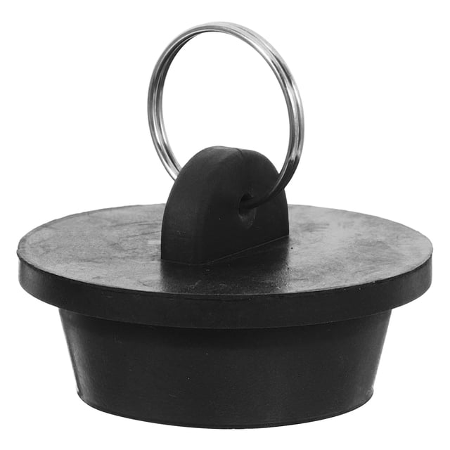 Shisuyan Sink Stopper Black Rubber Kitchen Accessories Bathroom Fixtures 1Set