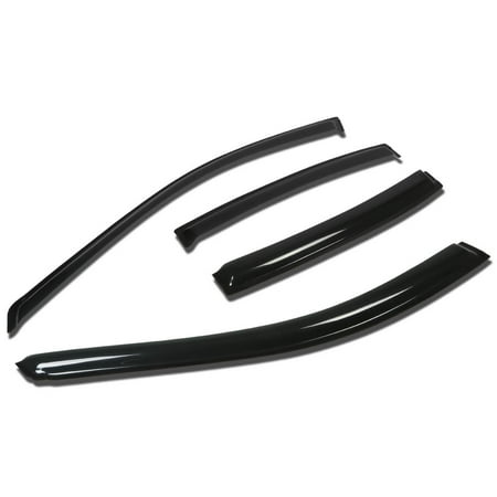 Acura Tl Vent Visor for 04-09 acura tl ua6/7 4pcs window vent visor deflector rain guard (dark smoke) 05 06 07 08 ()