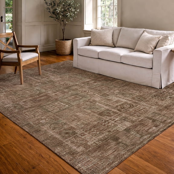 Addison Rugs Chantille Indoor/Outdoor Traditional Global Copper Machine Washable Rectangle Rug, 10' x 14'