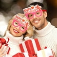 thumbnail image 2 of AJGRHE Valentine's Day Heart Shaped Novelty Glasses – Happy Valentine’s Day Eyewear Photo Booth Props Ornaments Favors Hot Pink2, 2 of 5