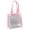 Pink, variant on Avolia Clear Tote Bags 12 x 12 x 6 Inch Large Clear Plastic Tote Bag with Handles for Work Sports