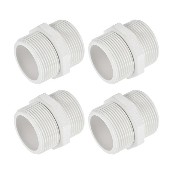 Unique Bargains Pipe Fitting, G1/2 Male Thread, Hex Nipple Tube Adaptor Hose Connector, for Water Tanks, G1-1/2