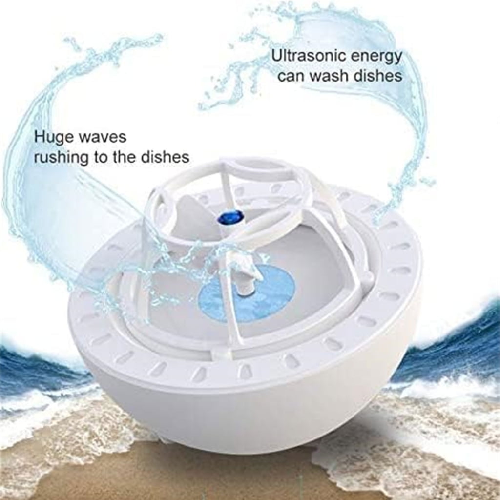 WINDLAND Mini Portable Ultrasonic Dishwasher Lazy Kitchen Dishwasher Plastic Material