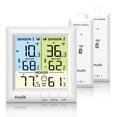 thumbnail image 1 of HODIK Refrigerator Thermometer with Alarm Fridge Freezer Thermometer, Wireless Digital Thermometer Indoor Outdoor Temperature Gauge, with 3 Adjustable Backlight for Kitchen Home Restaurant, 1 of 6
