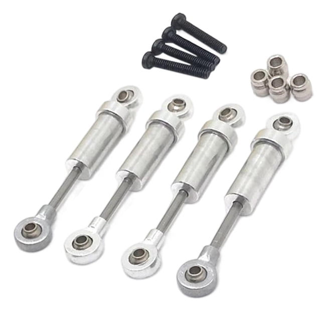 4 piezas 1:18 RC Car Shock Absorber reemplazos para vehículos camiones piezas de modificación