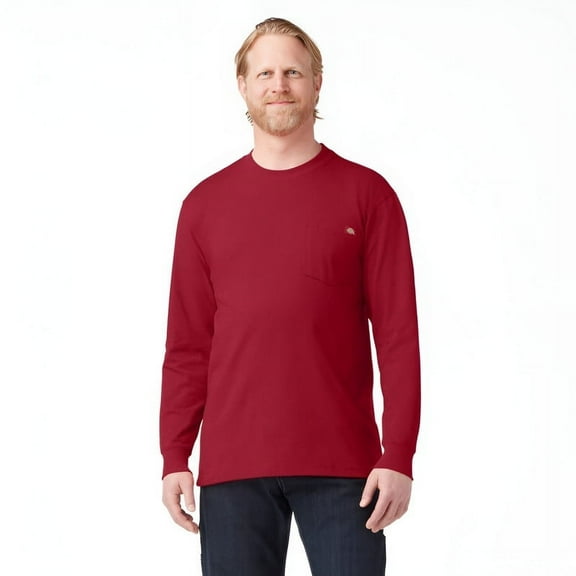 Dickies Men's and Big Men's Long Sleeve Heavyweight Pocket T-Shirt