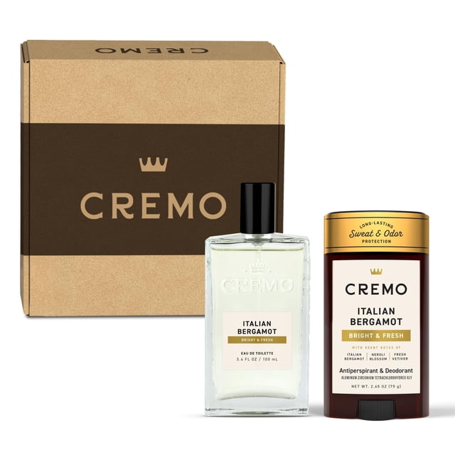 Set de regalo Cremo para hombre, colonia y desodorante antitranspirante, bergamota