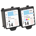 thumbnail image 1 of Zoomtoner Compatible HP Color InkJet CP1160 HP C5010A / C5011A (14 / 14) INK / INKJET Cartridge Combo Pack Black Tri-Color, 1 of 1