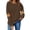 VKOYWKM-ZQR1-Brown, variant on VKOYWKM Women Sweatshirt Halloween Ghost Pumpkin Graphic Sweatshirts Crewneck Long Sleeve Oversized Sweatshirt Spooky Halloween Sweatshirts