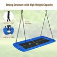 thumbnail image 6 of Goplus 700lb Giant 60'' Platform Tree Swing Outdoor w/ 2 Hanging Straps Blue, 6 of 9