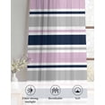 thumbnail image 6 of Pink Grey Striped Sheer Curtains 54 Inch Length 2 Panels Set for Living Room/Bedroom, Farmhouse Stripes Modern Abstract Art Kitchen Curtains Grommet Semi-Sheer Curtains Window Treatments 42"x54"x2, 6 of 7