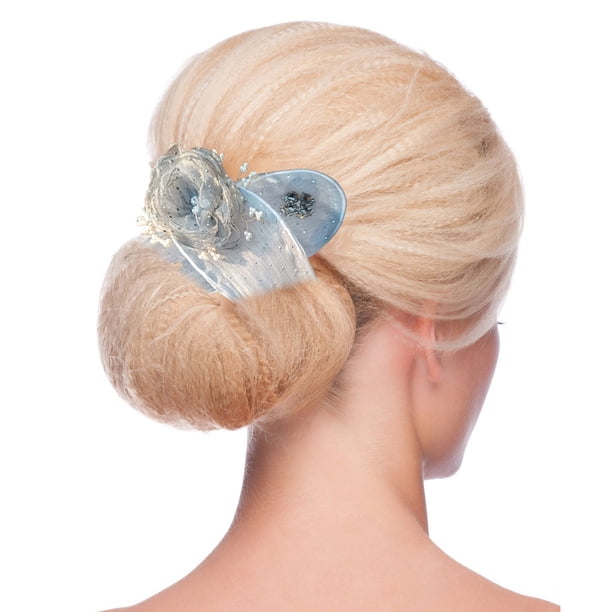 Cabeza de pelo con lazo perezoso Artefactos para el cabello en espiral Clip para la cabeza Flor Capullo de pelo Adornos para el cabello Retención del cabello Tarjeta para el cabello Emisión femenina