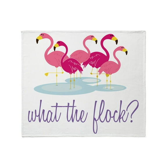 CafePress - What The Flock? Throw Blanket - Soft Fleece Throw Blanket, 50"x60" for All Ages