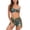 Green, variant on SWSMCLT Women's Bathing Suit Beach V Neck Padded Mid Rise Sexy Bikini 2 Piece Summer Shorts Floral Swimsuit Black 12