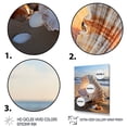 thumbnail image 3 of Designart "Close Up of a White Seashell III" Animals Floater Framed Canvas Print, 3 of 7