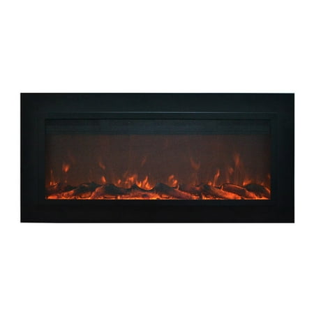 

Touchstone The Sideline Steel Mesh Screen Non Reflective Recessed Electric Fireplace 50