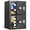 4.5 Cubic Digital, variant on Pacriond 4.5 Cub Digital Safe Box with Key Hook & Adjustable Shelves, High Security Cabinet with Dual Alarm System & Mute Mode for Home Office Storage
