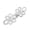 White, variant on Butterfly Chinese Traditional Button Sewing Crafted Frog Buttons Sew On for Handcraft Cheongsam Embellishment