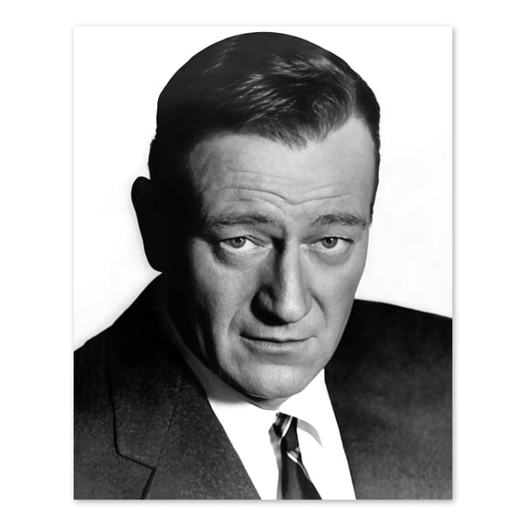 HISTORIX Vintage 1965 John Wayne Photo Print - Vintage Portrait Photo of The Duke John Wayne Wall Art - Old Photo of Actor John Wayne Poster