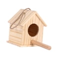 thumbnail image 4 of Casa de pájaros de madera, caja nido decorativa, casa de pájaros colgante, país con soporte de percha 125 cm x 12 cm x 155 cm Cola Casa de pájaros, 4 of 8