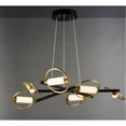 thumbnail image 2 of E23278-93BKSFTG-ET2 Lighting-Flare - 38.25 30W 6 LED Pendant  Black/Soft Gold Finish with, 2 of 7
