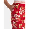 thumbnail image 4 of Strawberry Shortcake Women’s Print Velour Sleep Pants, Sizes XS-3X, 4 of 5