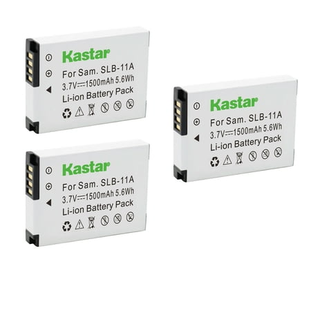 Kastar SLB-11A Battery 3-Pack Replacement for Samsung ST5500 TL240 TL320 TL350 TL500 WB600 WB610 WB650 WB660 WB700 WB1000 WB2000 Camera