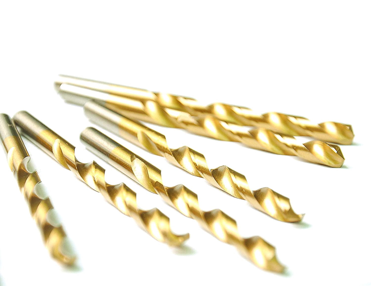 DRILLFORCE, 99PCS,HSS Titanium Coated Twist Drill Bits Set, High Quality,1/16"-3/8",Metal Drill, Ideal for Drilling on mild Steel, Copper, Aluminum, Zinc Alloy etc.