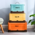thumbnail image 2 of Storage Box Large Capacity Heat Resistant Plastic Folding Toys Organizer Holder for Home, 2 of 9