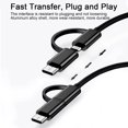 thumbnail image 2 of 3 Piezas Negro 2 en 1 OTG USB C/Micro a USB Adaptador, USB C a USB Hembra, Cable Adaptador Micro a USB OTG Compatible con iMac Android Google Samsung Galaxy y más, 2 of 5