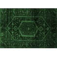 thumbnail image 1 of Ahgly Company Indoor Rectangle Persian Emerald Green Traditional Area Rugs, 7' x 10', 1 of 4