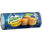 Pillsbury Grands! Juniors size Flaky Layers Butter Tastin Biscuit Dough, 12 Oz., 10 Count