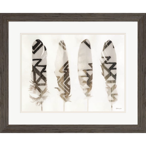 Great Art Now Feathers 1 by Stellar Design Studio, Framed Wall Art, 28W x 23H