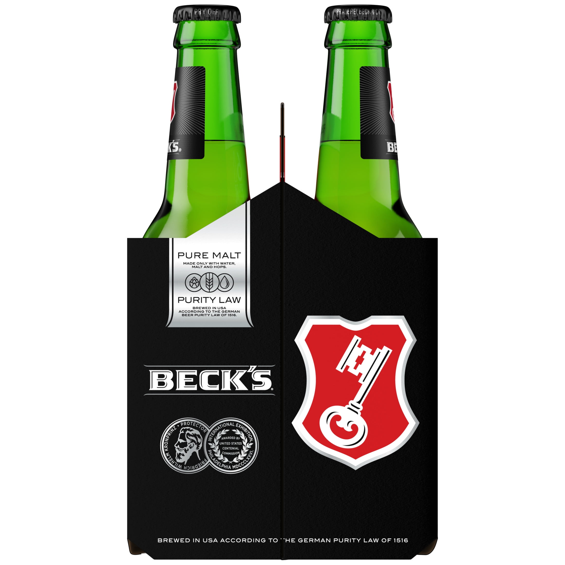 Beck's German Beer, 6 pack Beer, 12 fl oz Glass Bottles, 4.8% ABV
