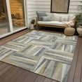 thumbnail image 6 of Addison Rugs Chantille Indoor/Outdoor Transitional Squares Beige Washable Rectangle Rug, 10' x 14', 6 of 6