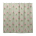 thumbnail image 2 of Yayeee Shower Curtain with Hooks 72"x72" Waterproof Fabric Bathroom Hanging Decor, Green Wildflowers Pattern, 2 of 5