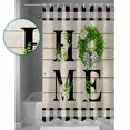 thumbnail image 3 of Shower Curtain Bathroom Set Home Text Vintage Wood Board Waterproof Fabric Shower Curtains with Grommets&Hooks Rustic Leaf Flower Buffalo Plaid Privacy Bath Curtain for Bathtub 36x72in, 3 of 7
