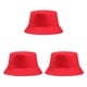 thumbnail image 3 of Guardurnaity Women Men Bucket Cap Wide Brim Outdoor Protection Cotton Dressing Headwear Hat Adjustable Sports Headgear Adults rojo 3piezas Guardurnaity CBP059503, 3 of 6