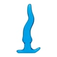 thumbnail image 1 of Blue Line 5.7" Wavy Silicone Anal Plug, Blue, 1 of 4