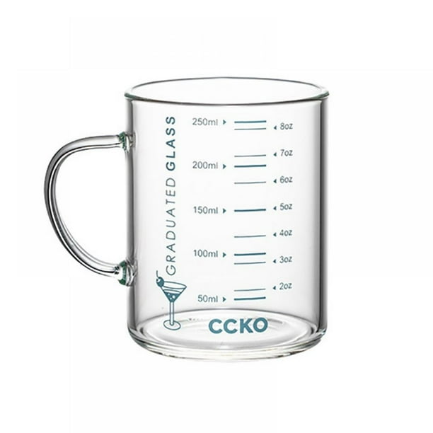 Glass Microwave Breakfast Milk Cup Measuring Cups Water Mugs With Handle 250ml 8 Oz Walmart Com Glass Microwave Breakfast Milk Cup Measuring Cups Water Mugs With Handle 250ml 8 Oz Walmart Com