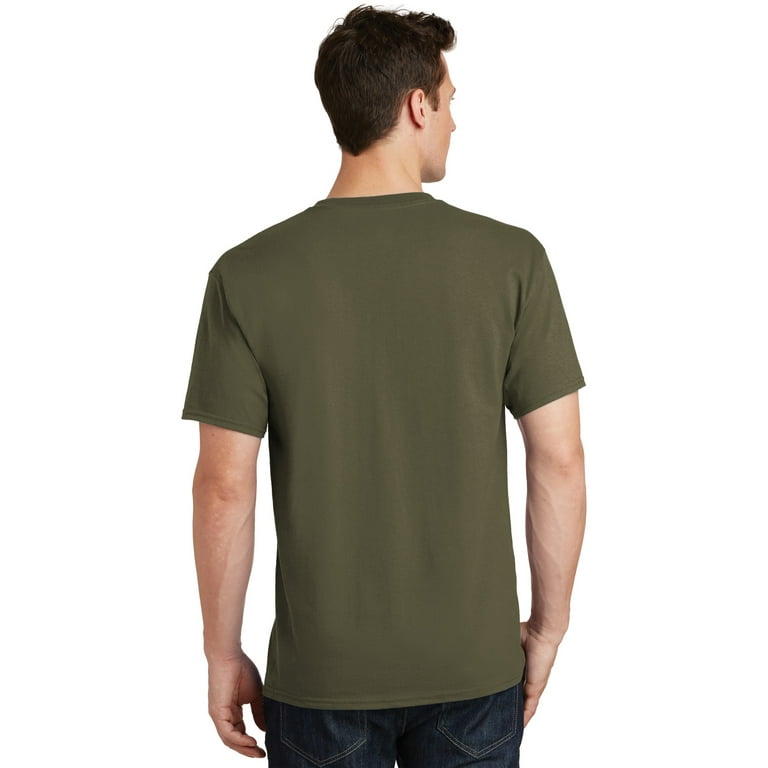 Olive green hotsell plain shirt